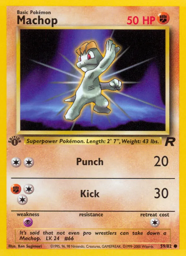 Machop — Team Rocket #59 (Pokémon TCG card)