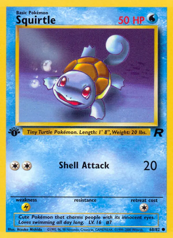 Squirtle — Team Rocket #68 (Pokémon TCG card)