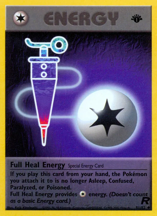 Full Heal Energy — Team Rocket #81 (Pokémon TCG card)