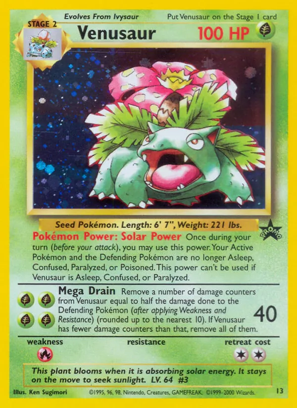 Venusaur — Wizards Black Star Promos #13 (Pokémon TCG card)