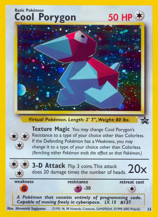 Cool Porygon — Wizards Black Star Promos #15 (Pokémon TCG card)