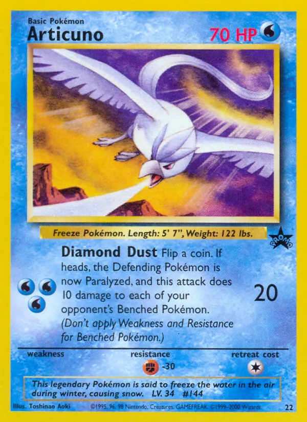 Articuno — Wizards Black Star Promos #22 (Pokémon TCG card)