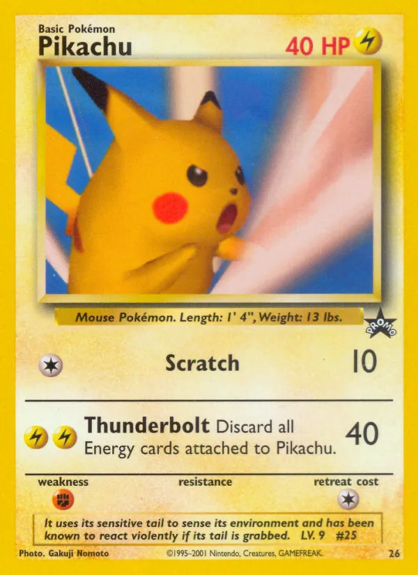 Pikachu — Wizards Black Star Promos #26 (Pokémon TCG card)