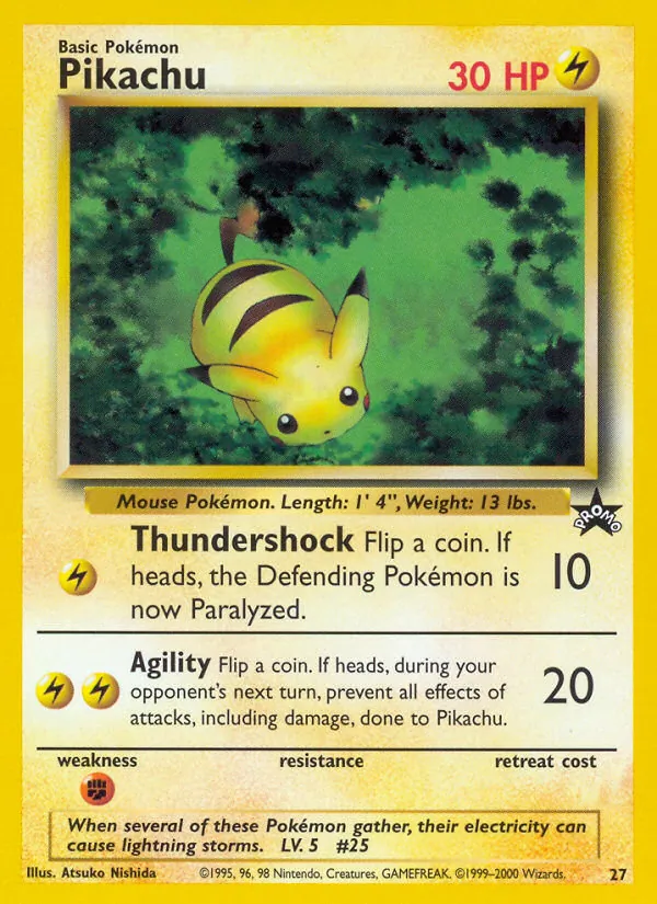 Pikachu — Wizards Black Star Promos #27 (Pokémon TCG card)
