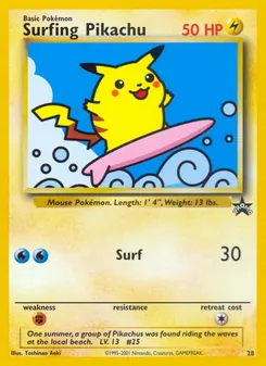 Surfing Pikachu (Wizards Black Star Promos #28)