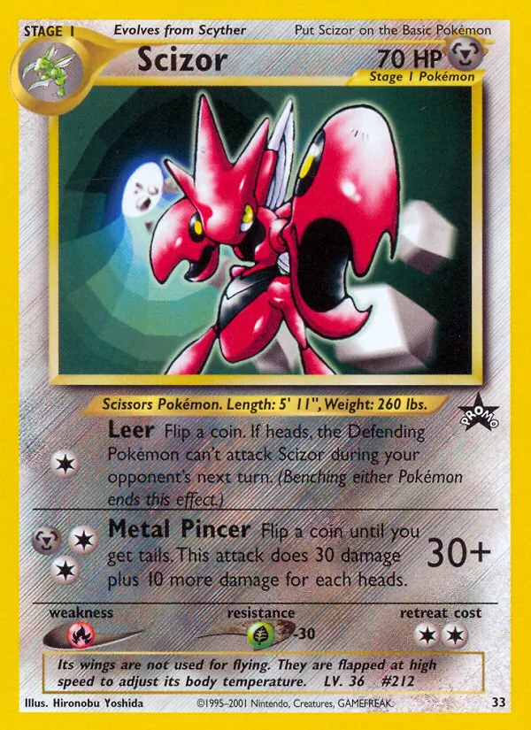 Scizor — Wizards Black Star Promos #33 (Pokémon TCG card)