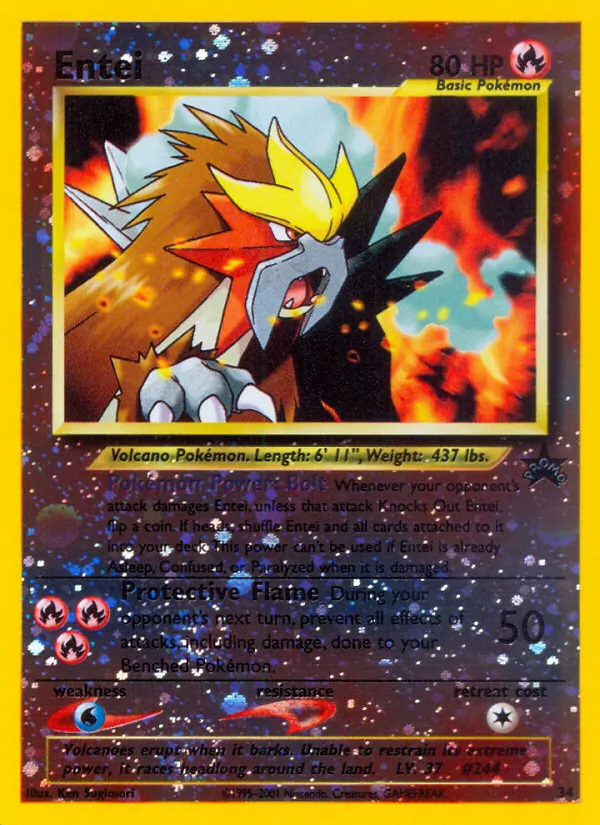 Entei — Wizards Black Star Promos #34 (Pokémon TCG card)
