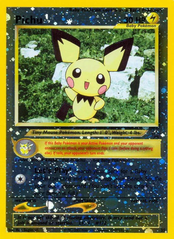 Pichu — Wizards Black Star Promos #35 (Pokémon TCG card)