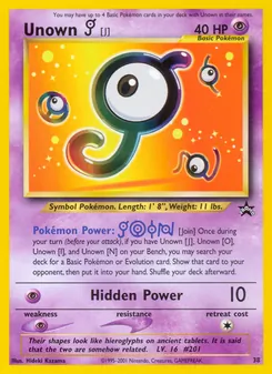 Unown [J] (Wizards Black Star Promos #38)