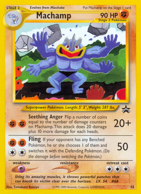 Machamp — Wizards Black Star Promos #43 (Pokémon TCG card)