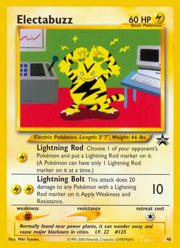 Electabuzz — Wizards Black Star Promos #46 (Pokémon TCG card)