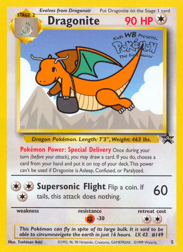 Dragonite — Wizards Black Star Promos #5 (Pokémon TCG card)