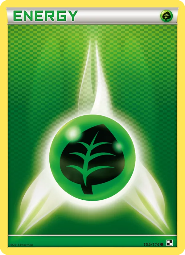 Grass Energy — Black & White #105 (Pokémon TCG card)