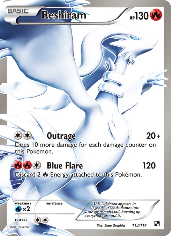 Reshiram — Black & White #113 (Pokémon TCG card)