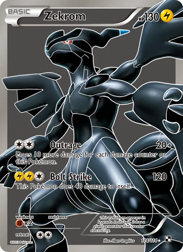 Zekrom — Black & White #114 (Pokémon TCG card)