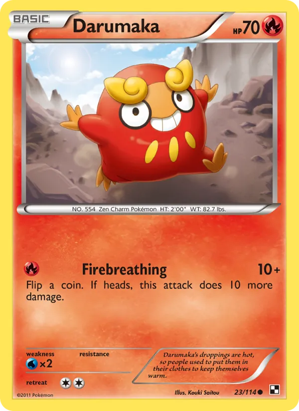 Darumaka — Black & White #23 (Pokémon TCG card)