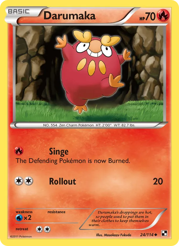 Darumaka — Black & White #24 (Pokémon TCG card)