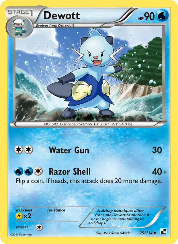 Dewott — Black & White #29 (Pokémon TCG card)
