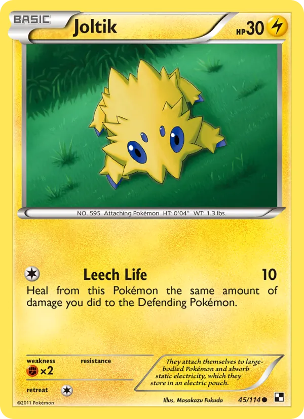 Joltik — Black & White #45 (Pokémon TCG card)