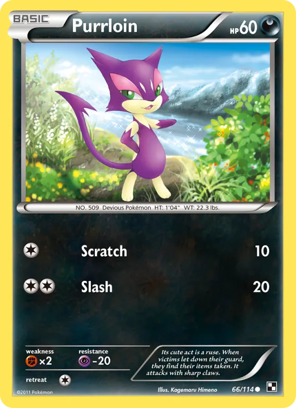 Purrloin — Black & White #66 (Pokémon TCG card)