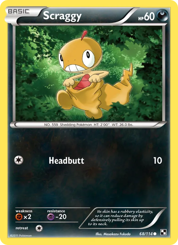 Scraggy — Black & White #68 (Pokémon TCG card)