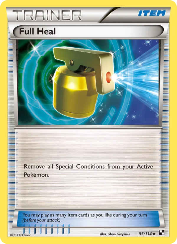 Full Heal — Black & White #95 (Pokémon TCG card)