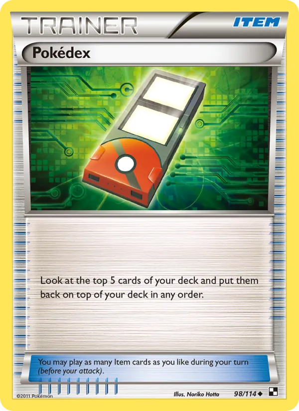 Pokédex — Black & White #98 (Pokémon TCG card)