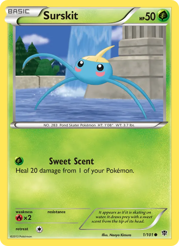 Surskit — Plasma Blast #1 (Pokémon TCG card)