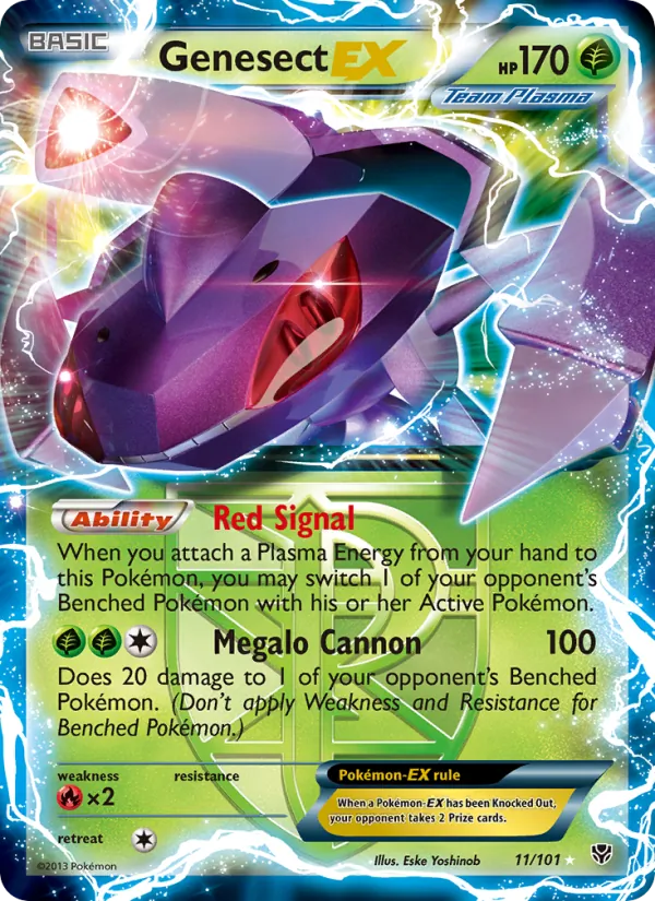 Genesect-EX — Plasma Blast #11 (Pokémon TCG card)