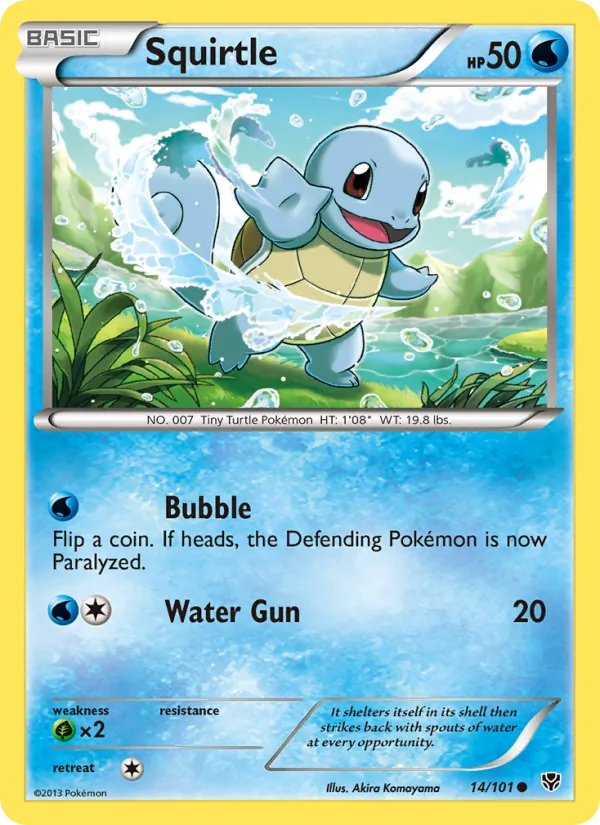 Squirtle — Plasma Blast #14 (Pokémon TCG card)