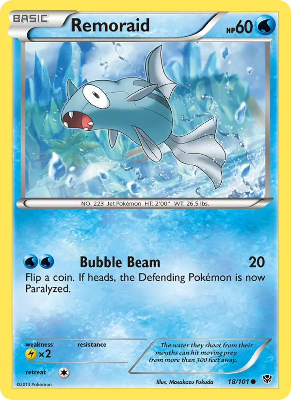 Remoraid — Plasma Blast #18 (Pokémon TCG card)