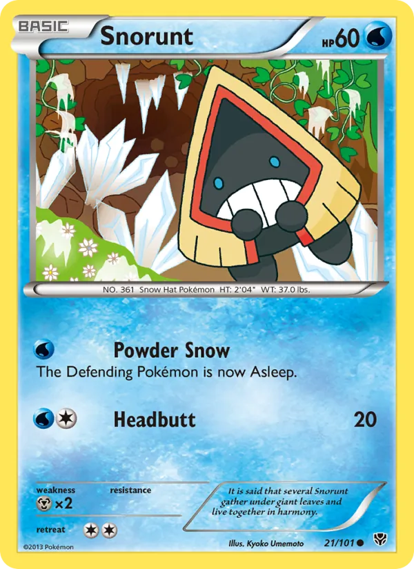 Snorunt — Plasma Blast #21 (Pokémon TCG card)