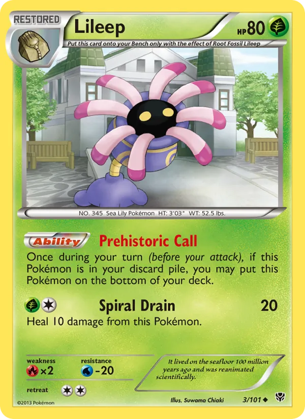 Lileep — Plasma Blast #3 (Pokémon TCG card)