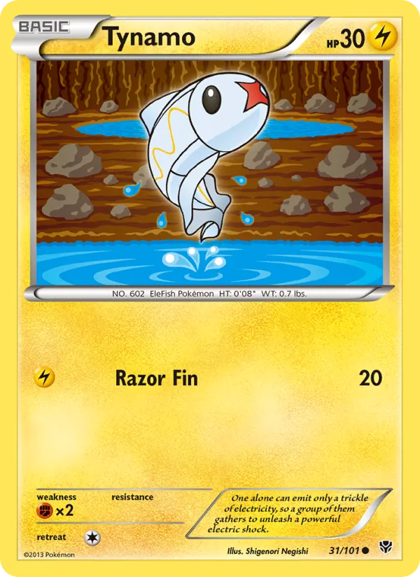Tynamo — Plasma Blast #31 (Pokémon TCG card)