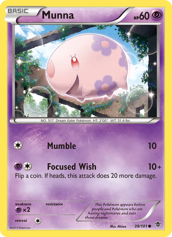 Munna — Plasma Blast #39 (Pokémon TCG card)