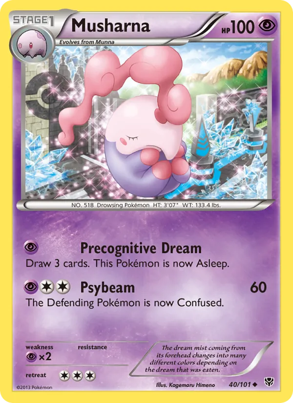 Musharna — Plasma Blast #40 (Pokémon TCG card)