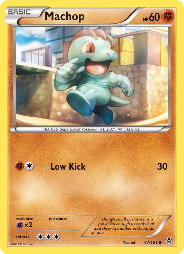 Machop — Plasma Blast #47 (Pokémon TCG card)