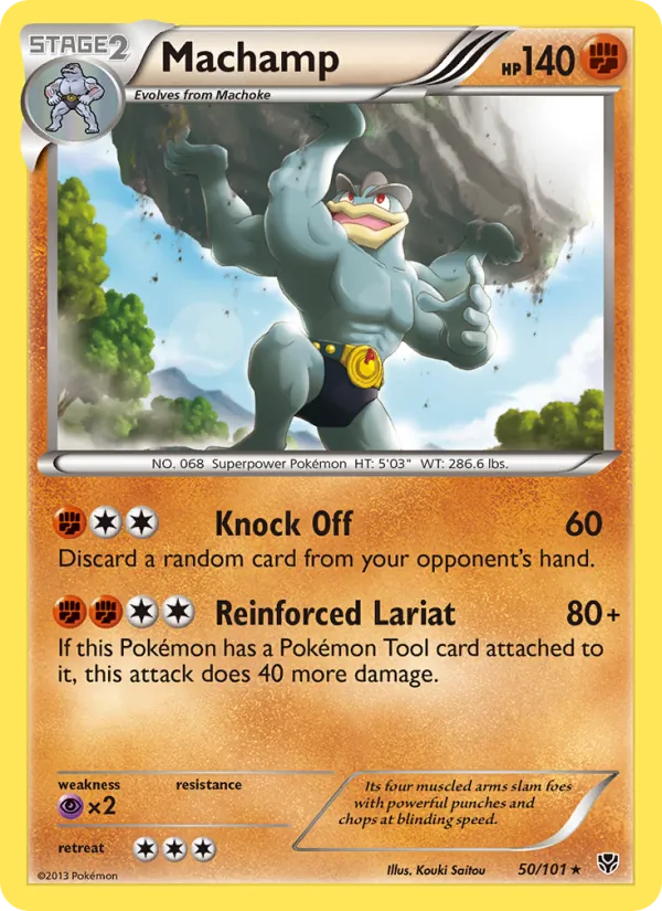 Machamp — Plasma Blast #50 (Pokémon TCG card)