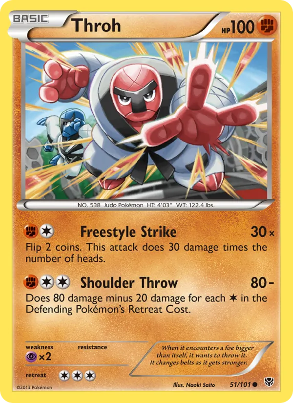 Throh — Plasma Blast #51 (Pokémon TCG card)