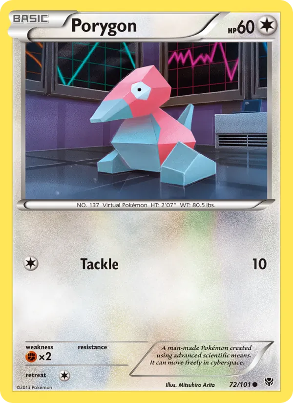 Porygon — Plasma Blast #72 (Pokémon TCG card)