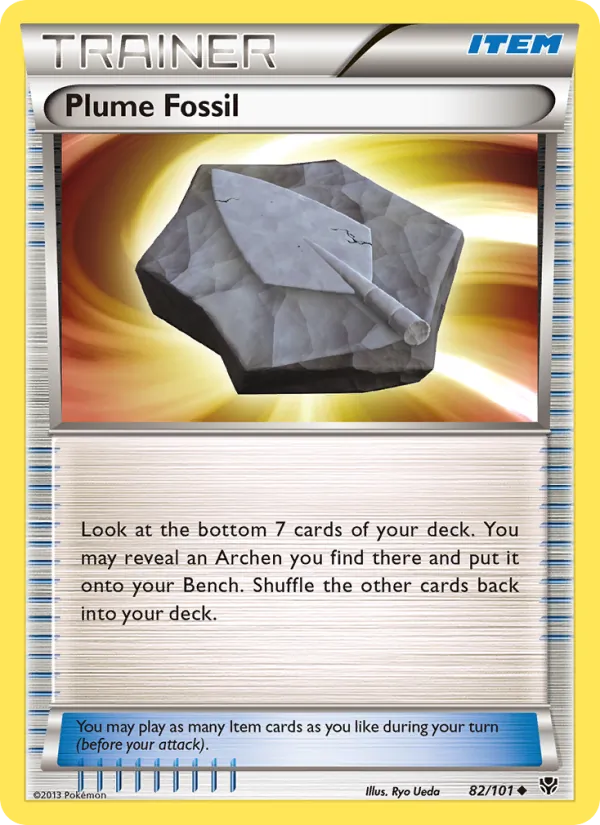 Plume Fossil — Plasma Blast #82 (Pokémon TCG card)