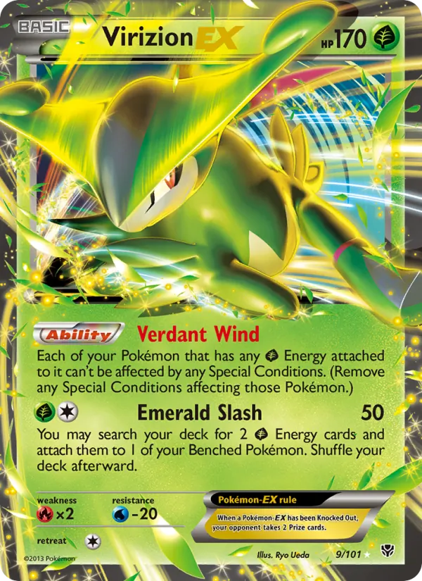Virizion-EX — Plasma Blast #9 (Pokémon TCG card)