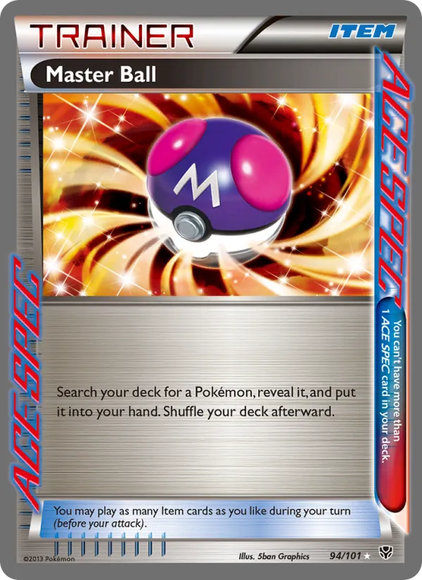 Master Ball — Plasma Blast #94 (Pokémon TCG card)