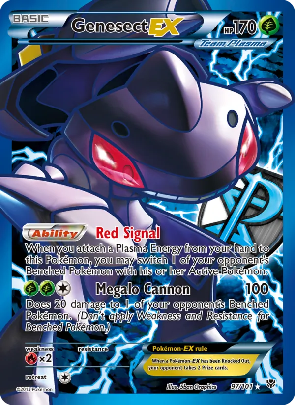 Genesect-EX — Plasma Blast #97 (Pokémon TCG card)