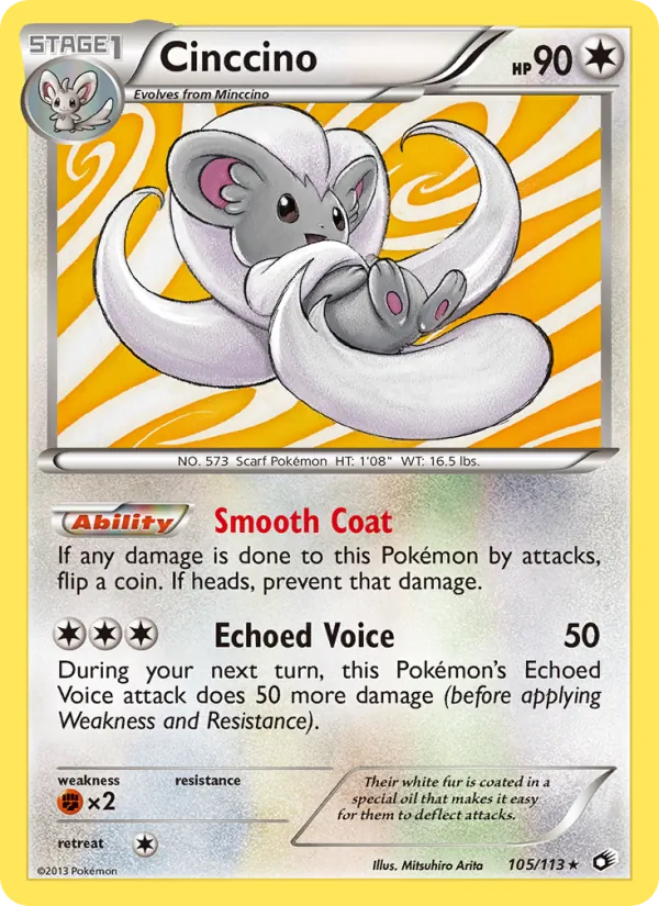 Cinccino — Legendary Treasures #105 (Pokémon TCG card)