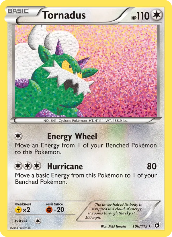 Tornadus — Legendary Treasures #108 (Pokémon TCG card)