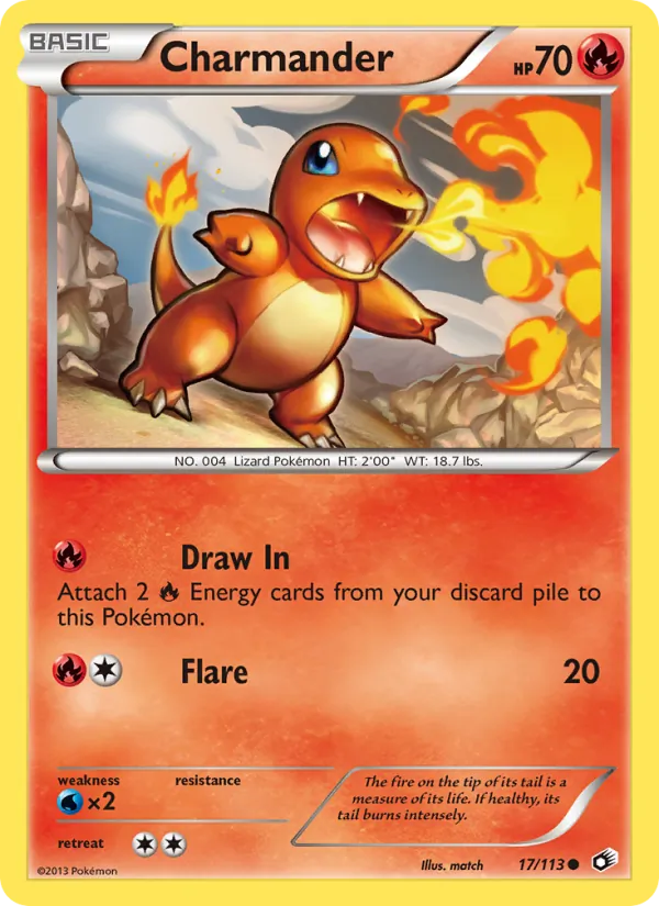 Charmander — Legendary Treasures #17 (Pokémon TCG card)