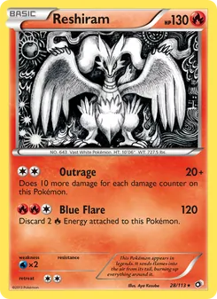 Reshiram (Legendary Treasures #28)