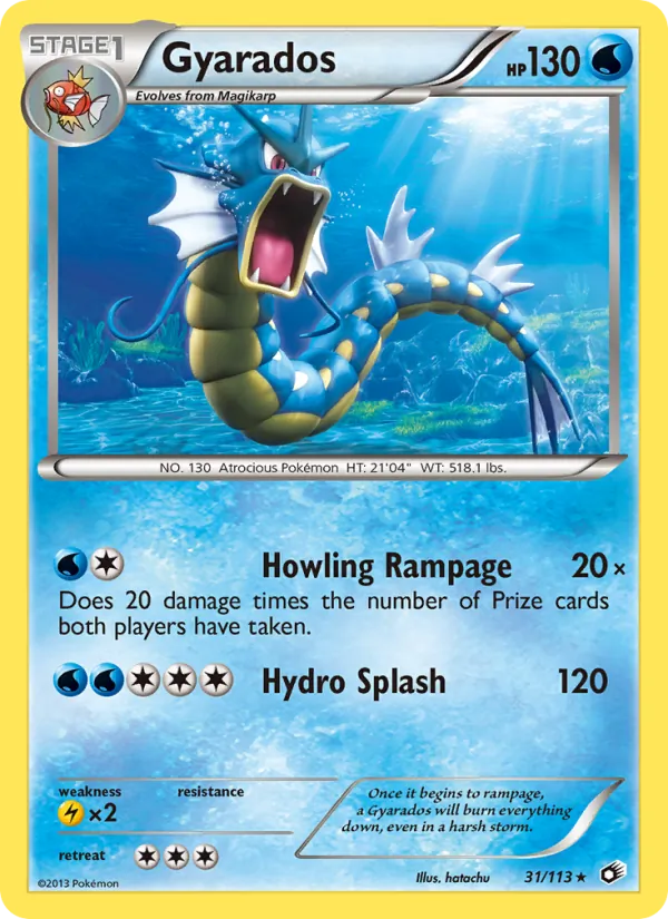 Gyarados — Legendary Treasures #31 (Pokémon TCG card)