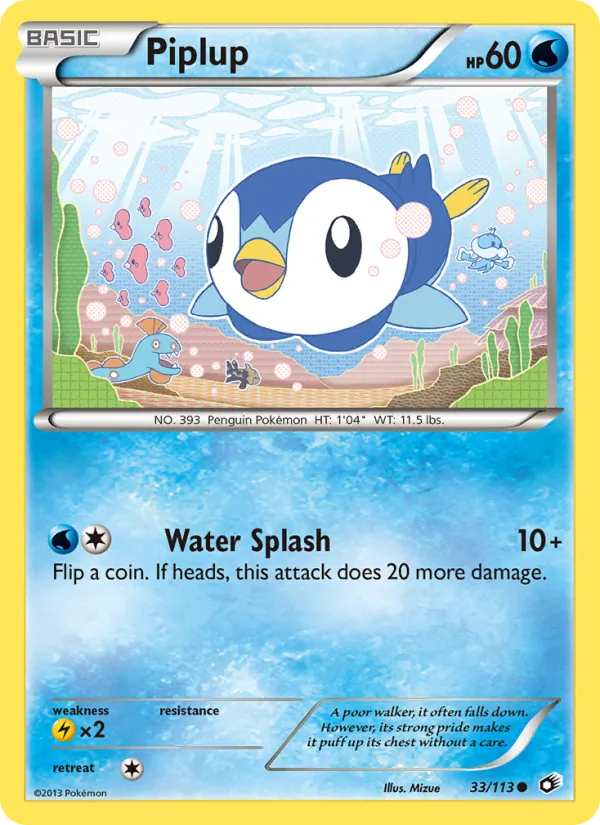 Piplup — Legendary Treasures #33 (Pokémon TCG card)